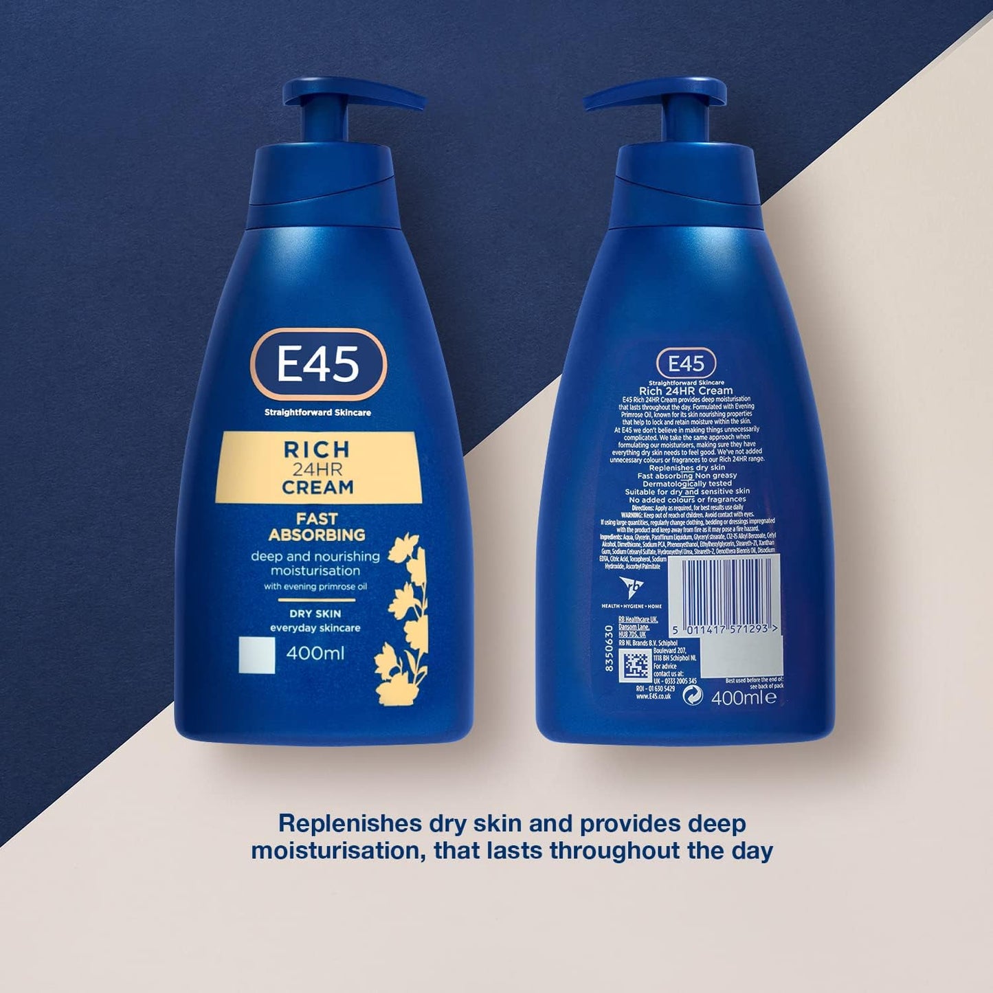 E45 Rich Cream 400 ml – E45 Cream with Evening Primrose Oil