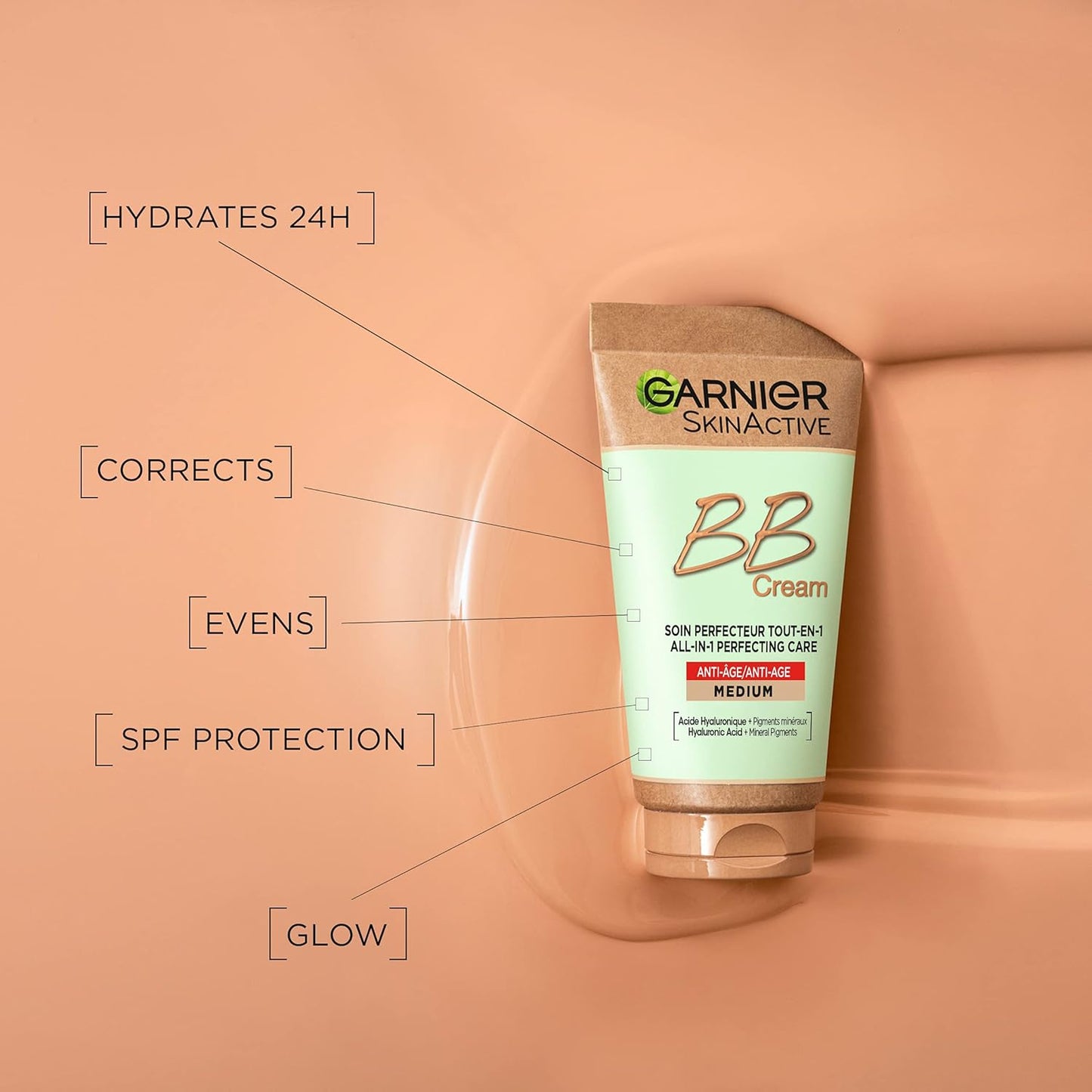 Garnier SkinActive BB Cream, Anti-Age Medium, 50 ml