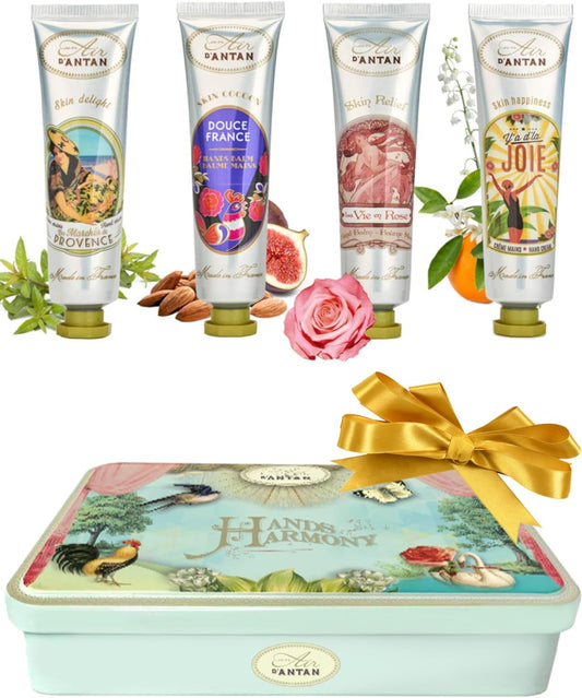 Hand Cream Gift Set For Women, 4 Pcs Hand Cream Gift Set