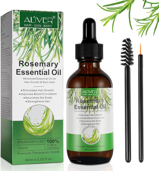 Rosemary Oil for Hair Growth & Skin Care - 100% Pure Rosemary Essential Oil