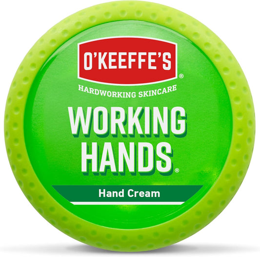 O’Keeffe’s Working Hands, 96g Jar - Hand Cream for Extremely Dry, Cracked Hands | Instantly Boosts Moisture Levels, Creates a Protective Layer & Prevents Moisture Loss