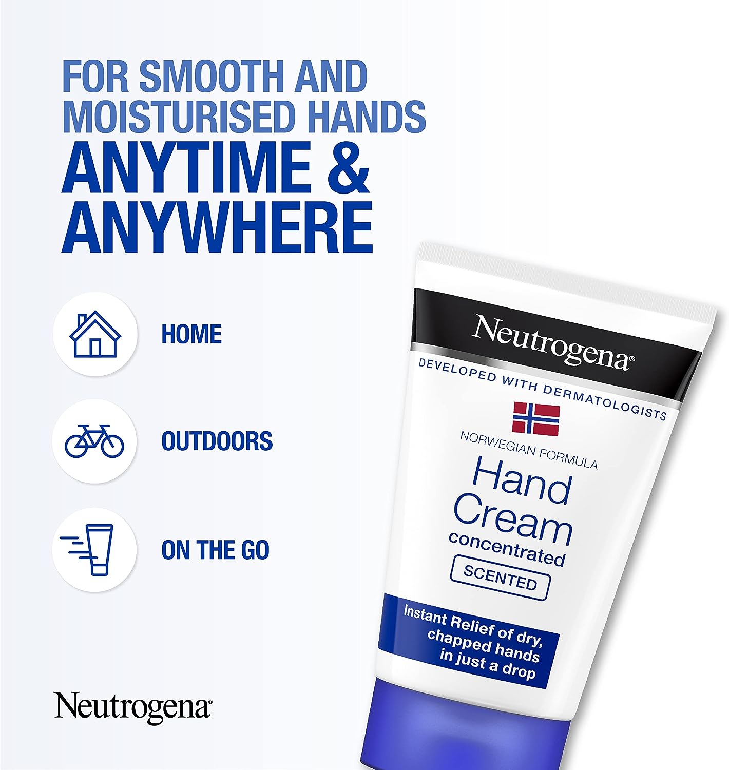 Neutrogena Norwegian Concentrated Unscented Hand Cream, 50 ml (Pack of 1)