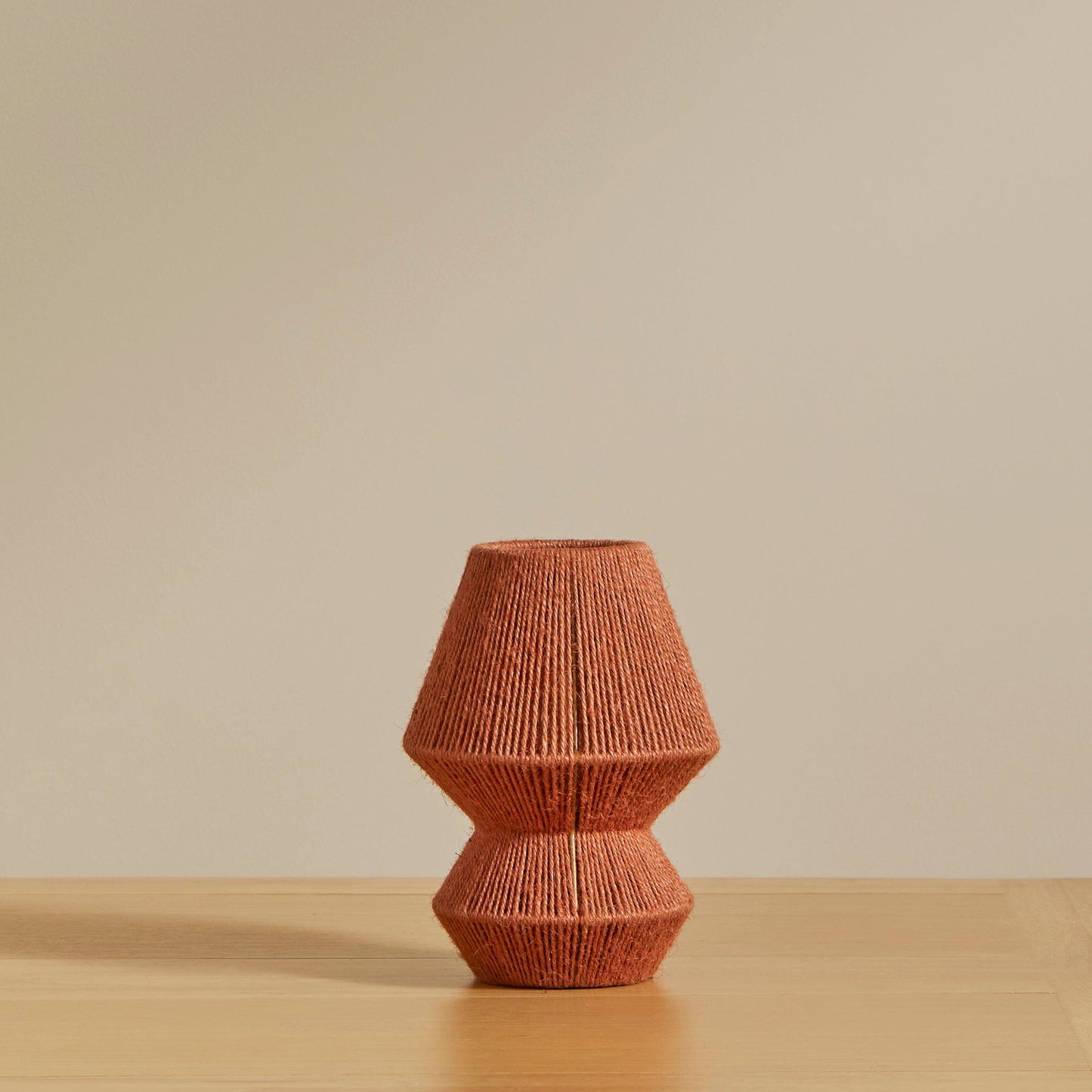 Sirana Small Burnt Orange Jute Table Lamp